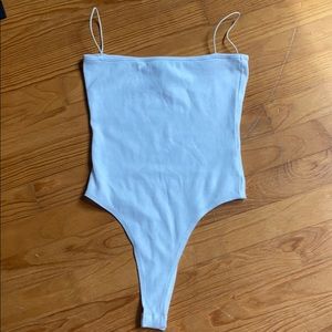 ASOS Basic White Thong Bodysuit